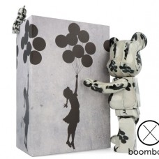 Be@rbrick Flying Balloons Girl Banksy 100+400% - BEARBRICK MEDICOM