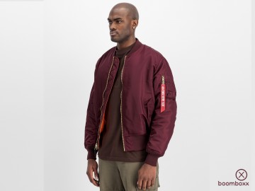 Alpha industries ma 1 heritage bomber dark cherry 100101608 fotoshoot 2