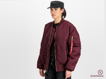 Alpha industries ma 1 heritage bomber dark cherry 100101608 fotoshoot