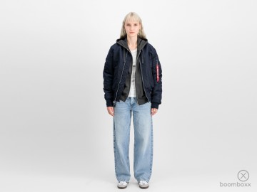 Alpha industries ma 1 heritage bomber jacket rep blue 100101 07 fotoshoot