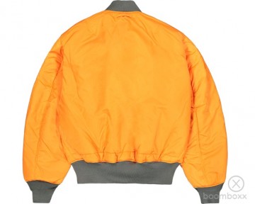 Alpha industries ma 1 heritage bomber jacket vintage green 100101 432 reversed 2