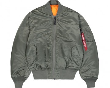 Alpha industries ma 1 heritage bomber jacket vintage green 100101 432