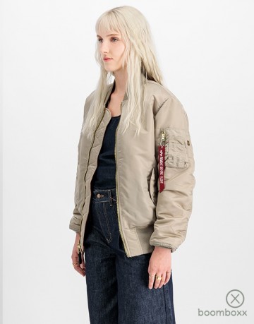 Alpha industries ma 1 heritage bomber jacket vintage sand 100101 679 fotoshoot