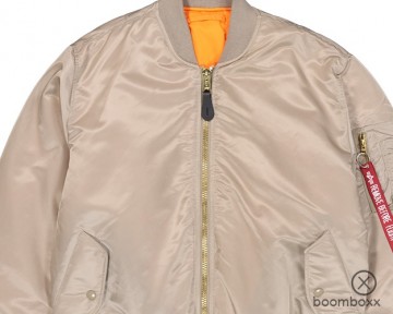 Alpha industries ma 1 heritage bomber jacket vintage sand 100101 679 zoom