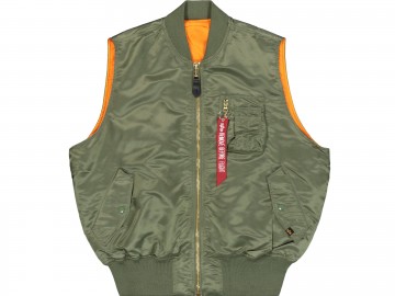 Alpha industries ma 1 vest heritage sage green 15614601 wit