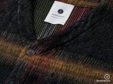 Anerkjendt akdan heavy twill check overshirt 902083 4084 zoom stof