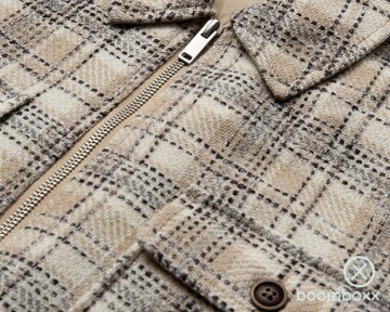 Anerkjendt akhanky check twill overshirt incense 9017025523 zoom fabric