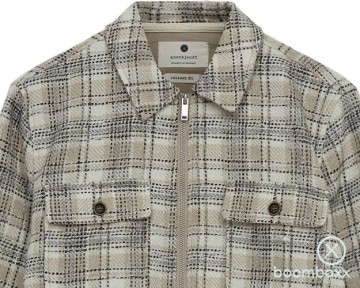 Anerkjendt akhanky check twill overshirt incense 9017025523 zoom front