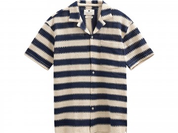 Anerkjendt akleander stripe lace shirt tofu 902263 9503