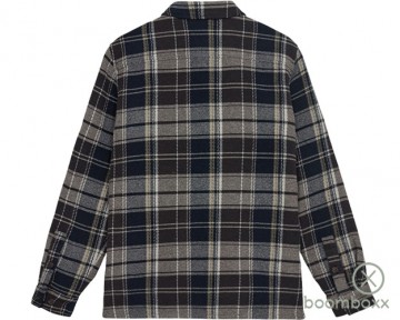 Anerkjendt akoscar check overshirt chocolate brown 9016845573 backside