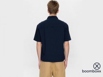 Anerkjendt akotto seersucker shirt sky captain 902294 3059 fotoshoot