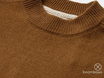 Anerkjendt akrico lambswool knit golden brown 900972 5572 zoom