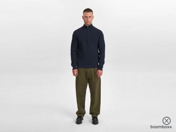 Anerkjendt aksune patent half zip knit sky captain 90206 3059 fotoshoot 3