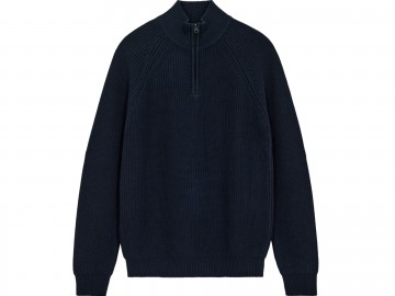 Anerkjendt aksune patent half zip knit sky captain 90206 3059