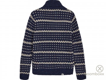 Anerkjendt aksune roll neck heavy knit sky captain 902029 4084 achterkant