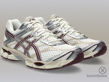 Asics gel cumulus 16 cream beniimo purple 1203a733 104 boomboxx artist impressie 1