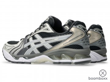 Asics gel kayano 14 obisdian grey cement grey 1203a537 024 sneaker paar achterkant