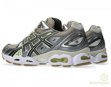 Asics gel nimbus 9 feather grey carrier grey 1202a278 021 sneaker backside