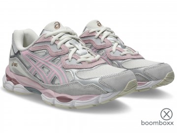 Asics gel nyc concrete barely rose 1203a383 028 sneaker paar voorkant