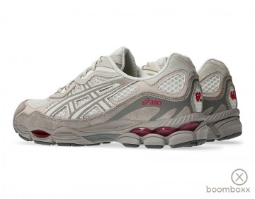 Asics gel nyc cream moonrock 1203a372 100 sneaker schuin