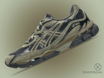 Asics gel nyc loden green graphite grey 1203a383 303 impressie 2 door boomboxx store