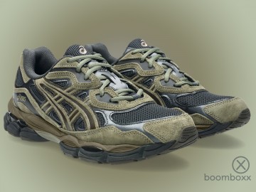 Asics gel nyc loden green graphite grey 1203a383 303 impressie door boomboxx store