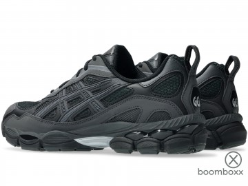 Asics gel nyc rgd black graphite grey 1203a735 001 sneaker paar achterkant