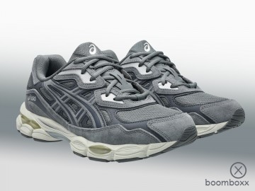 Asics gel nyc steel grey carrier grey 1203a739 020 sneaker paar artist impression door boomboxx store