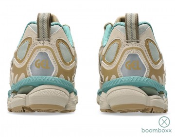 Asics gel nyc utility olive grey pepper sneaker 1203a558 300 backside