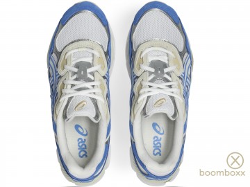 Asics gel nyc white blue coast 1203a383 116 sneaker bovenkant