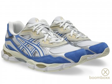 Asics gel nyc white blue coast 1203a383 116 sneaker paar