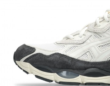 Asics gel nyc white smoke grey 1203a383 111 sneaker zoom 1