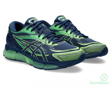 Asics gel quantum 360 viii night sky illuminate green 1203a305 400 sneaker pair