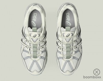 Asics gel sonoma 15 50 light dust olive grey 1203a538 020 sneaker pair ontop