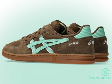 Asics skyhand og brown storm ice green 1203a452 202 artist impressie door boomboxx