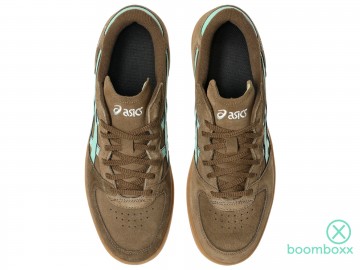 Asics skyhand og brown storm ice green 1203a452 202 paar bovenkant