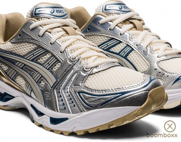 Asisc gel kayano 14 cream pure silver 1201a019 105 sneaker pair zoom