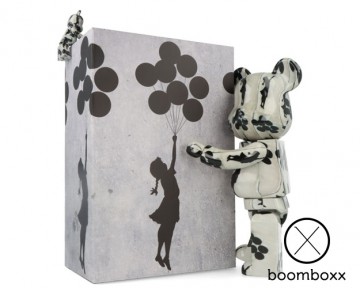 Bearbrick flying balloons girl banksy mt400100bbbanksy box set