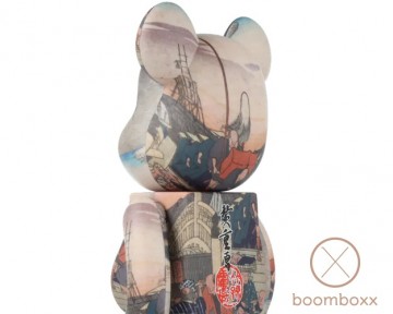 Bearbrick hiroshige utagawa x bearbrick 400  100 backside zoom