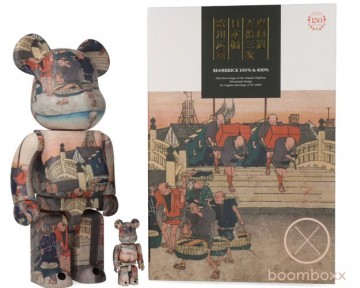 Bearbrick hiroshige utagawa x bearbrick 400  100 boxed