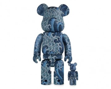 Bearbrick katsushika hokusai masculine waves 400 full