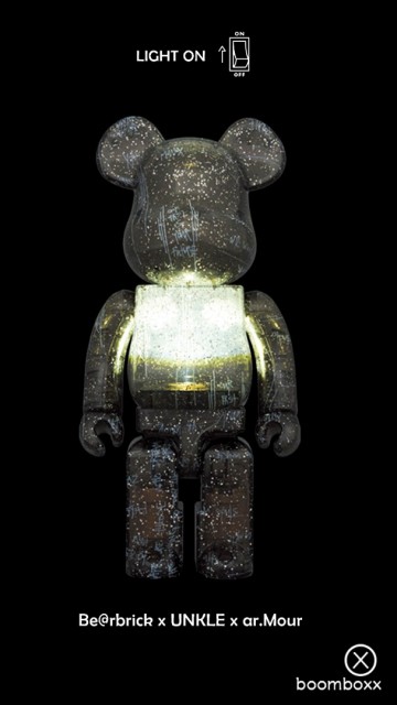 Bearbrick unkle x studio armour light on instastories