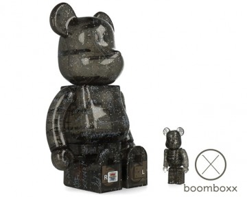 Bearbrick unkle x studio armour sitting