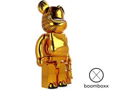 Bearbrick x garfield gold 400  100 front 2