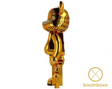 Bearbrick x garfield gold 400  100 sidew