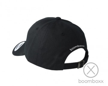 Boomboxx basixx logo cap black bsxx blcklogo 20 backside