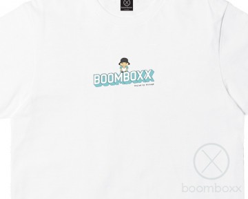 Boomboxx limited x protege collab styled by t shirt white zoom