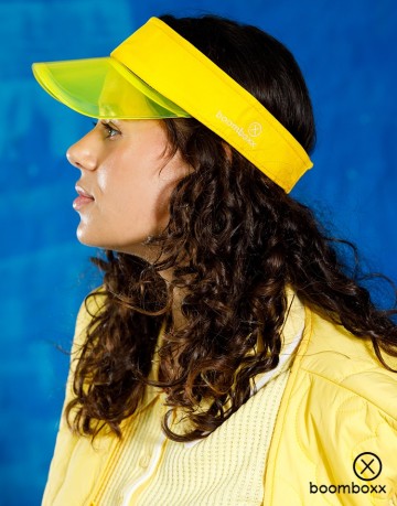 Boomboxx sun visor geel bmbxx sunvsr06 fotoshoot 3