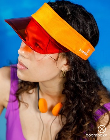 Boomboxx sun visor orange bmbxx sunvsr07 fotoshoot 2