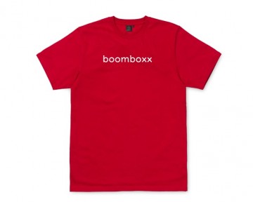 Boomboxx supply logo carrier t shirt rood wit bmbxx26918rd